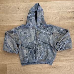 Akimbo Club x Real Tree Zip Up Hoodie Camo Size M in Green Brown